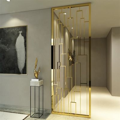 Customized Decorative Metal Room Dividers Stainless Steel Hanging Room Divider