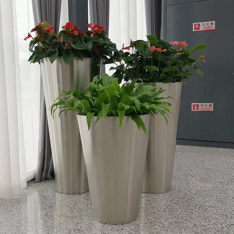 Large Rectangular Planter Metal Boxes Large Outdoor Garden Flower Pots Metal Boxes Large Outdoor Garden Flower Pots