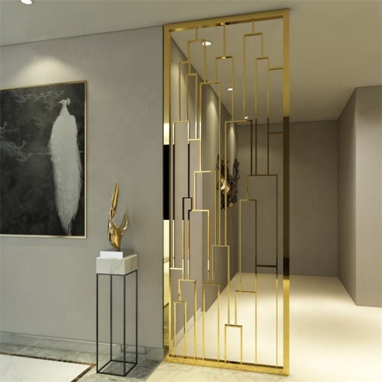 Customized Decorative Metal Room Dividers Stainless Steel Hanging Room Divider
