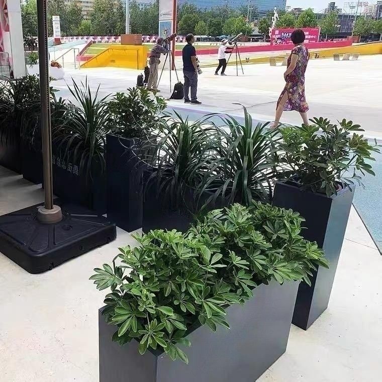 High Durability Variety Of Colors Stainless Steel Flowerpot For Gardening