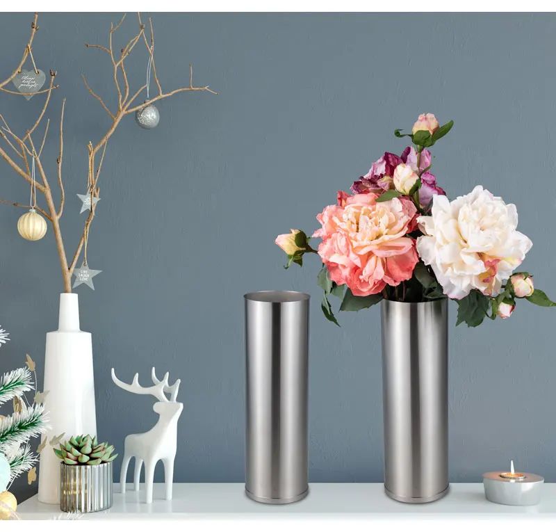 Customize Gardening Stainless Steel Flowerpot Easy Maintenance